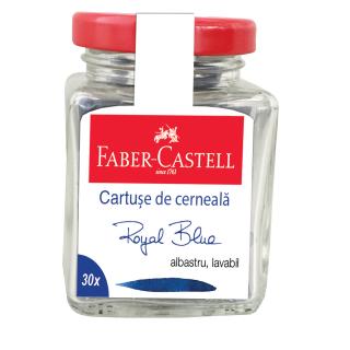 CARTUSE CERNEALA MICI ALBASTRE 30 BUC BORCAN FABER-CASTELL