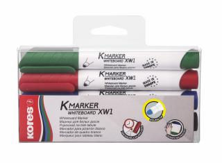 MARKER WHITEBOARD 4 SET 3MM KORES