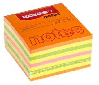 NOTES ADEZIV 75 75MM NEON MIXT SUMMER 450 FILE KORES