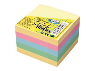 Notes adeziv 76 x 76 mm, 400 file culori pastelate - Centrum 80443