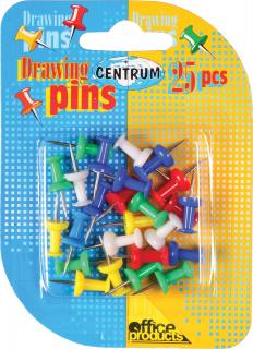 Pioneze color panou pluta - 25 buc. Centrum 80822