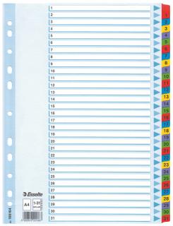 SEPARATOARE INDEX CARTON 1-31 MYLAR ESSELTE