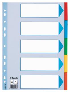 SEPARATOARE INDEX CARTON 5 COLI STANDARD ESSELTE