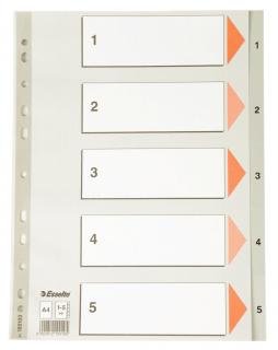 SEPARATOARE INDEX PLASTIC 1-5 ESSELTE