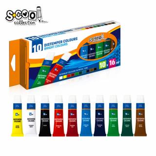 Tempera, 16 ml, 10 cul set - S-COOL