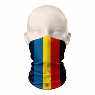 Bandana Romania Tricolor, material tehnic sport, culoare bleumarin, CA100