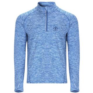 Bluza termica Romania, barbat, culoare bleu, material tehnic sport, CS49