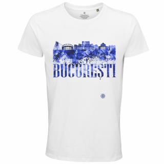 Tricou Bucuresti, barbat, culoare alba, CRP93