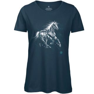 Tricou Cal liber, dama, culoare verde marin CP40