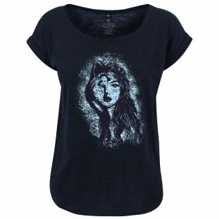 Tricou Lupoaica, dama, culoare bleumarin, CDAC115