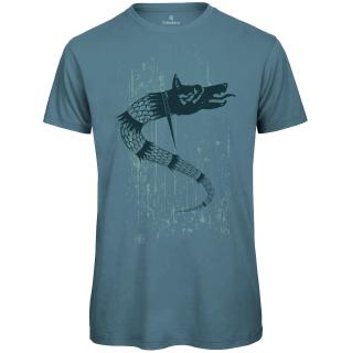 Tricou Lupul Dacic, barbat, culoare verde tucoaz, CDAC114