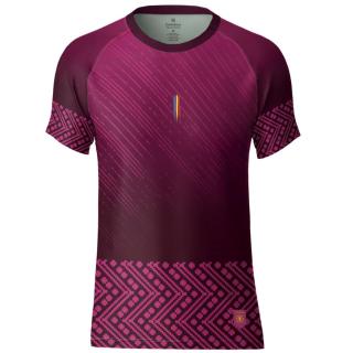 Tricou Motiv Romania, material tehnic sport, dama, culoare ciclam, CS52