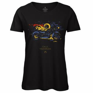 Tricou Moto - Calul Nazdravan, dama, culoare neagra, CT59