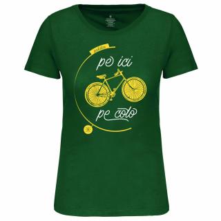 Tricou Pe ici, Pe colo, dama, culoare verde, CT55