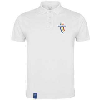 Tricou Trei Culori, polo, material tehnic sport, barbat, culoare alba CS08