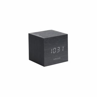 Ceas cu alarma CUBE BLACK