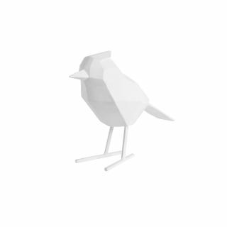 Statue bird large polyresin matt white