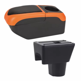 Cotieră pentru Dacia Duster 1 (04.2010-2017) model U2, negru-portocaliu ()