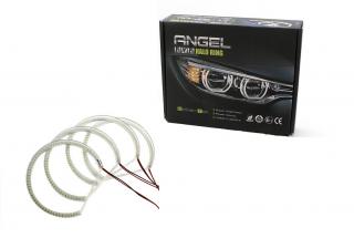 Kit Angel Eyes SMD BMW E46 Seria 3 cu far ZKW fara lupa si fara xenon  ()