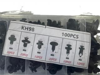 Set cleme auto / clipsuri auto de fixare, 6 dimensiuni, plastic ()