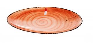 ANDALUZ  Platou oval rosu portelan 30 cm (VND 08)
