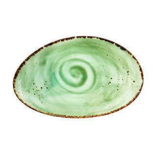 ANDALUZ  Platou oval verde portelan 30 cm (VND 08)