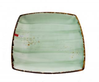 ANDALUZ  Platou  patrat verde portelan 30 cm (VND 03)