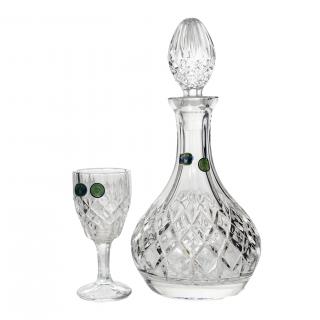 ANGELA Set 7 piese decanter cu 6 pahare lichior