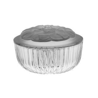 Bomboniera cristal capac SATINAT model  Floare