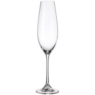 COLUMBA - Set 6 pahare sticla cristalina sampanie flute 260 ml