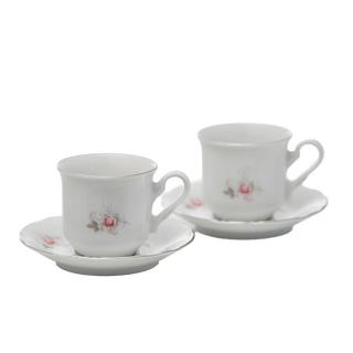 CONSTANCE decor FLORAL - Serviciu de cafea din portelan 95 ml - 6 persoane  ()