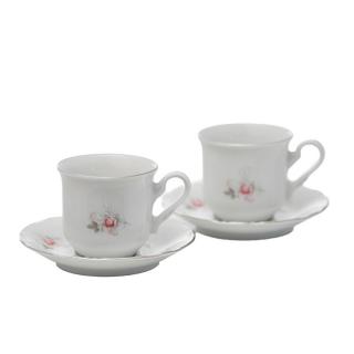 CONSTANCE decor FLORAL - Serviciu de cafea portelan Bohemia 95 ml - 6 persoane (12 piese) ()