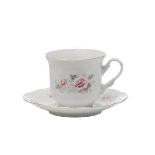CONSTANCE decor FLORAL - Serviciu de ceai portelan Bohemia 230 ml - 6 persoane (12 piese) ()