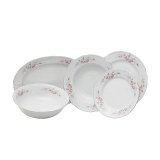CONSTANCE decor FLORAL - Serviciu de masa din portelan Bohemia - 6 persoane (20 piese) ()