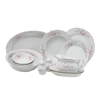 CONSTANCE decor FLORAL - Serviciu de masa portelan Bohemia - 12 persoane (45 piese) ()