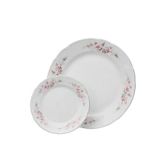 CONSTANCE decor FLORAL -  Serviciu de tort din portelan - 6 persoane ()