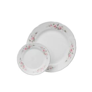 CONSTANCE decor FLORAL -  Serviciu de tort portelan Bohemia - 6 persoane (7 piese) ()