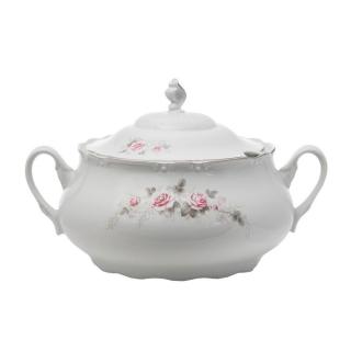CONSTANCE decor FLORAL - Supiera de portelan Bohemia cu capac 2.3 l ()