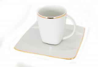 EYE model linie AUR - Serviciu de cafea portelan Bohemia 90 ml - 6 persoane (12 piese)  ()