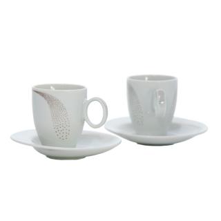 FUTURE PLATINUM - Serviciu de cafea portelan Bohemia 140 ml - 6 persoane (12 piese) ()