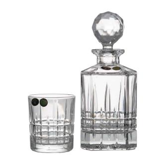 LONDON Set 7 piese cristal whisky (Set 6 pahare whisky cu)