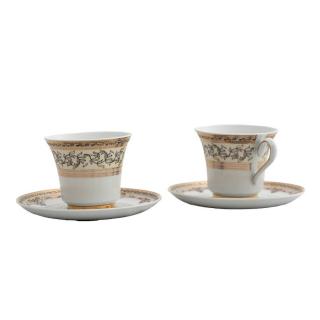 MARGARET Serviciu de ceai/cafea din portelan 220 ml - 6 persoane (12 piese) ()