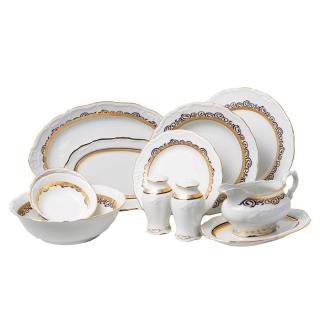 MARIE LOUISE decor Aur - Serviciu de masa portelan Bohemia - 12 persoane (45 piese) ()