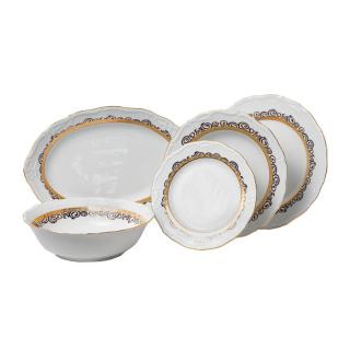 MARIE LOUISE decor Aur - Serviciu de masa portelan Bohemia - 6 persoane (20 piese) ()