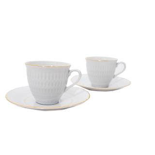 MINERVA - Serviciu cafea din portelan 100 ml - 6 persoane (12 piese) ()