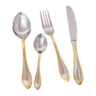 NOVARA decor AUR - Set tacamuri inox 18/10 (6 persoane) (Set)