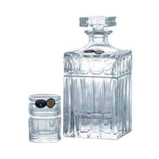 PAUL Set 7 piese cristal Bohemia shot (6 pahare + decanter)