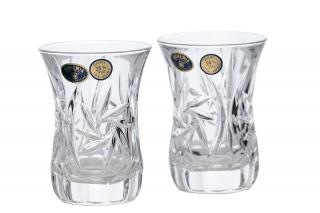 PINWHEEL Set 6 pahare ceai cristal Bohemia 120 ml