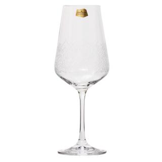 SANDRA FROZEN - Set 6 pahare sticla cristalina vin 450 ml