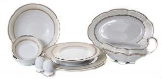 SOPHIA - Serviciu de masa din portelan - 12 persoane (44 piese) ()